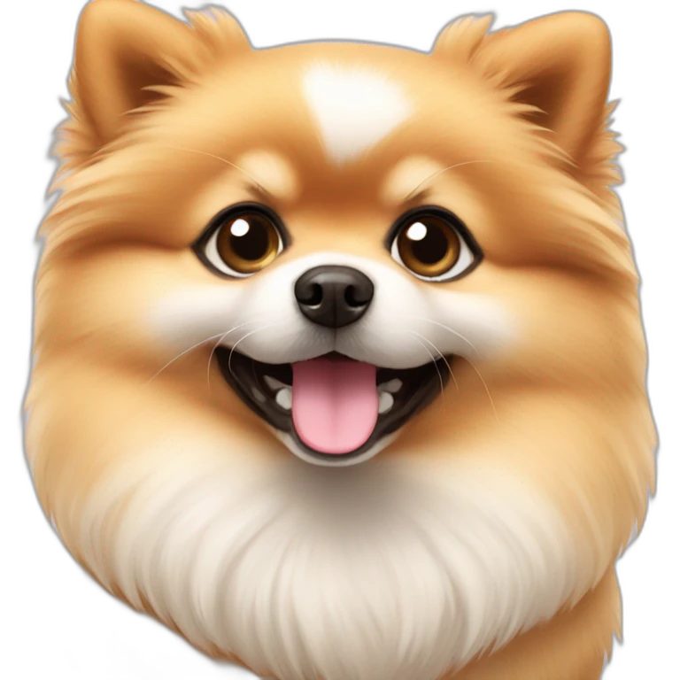 Cute little Pomeranian emoji