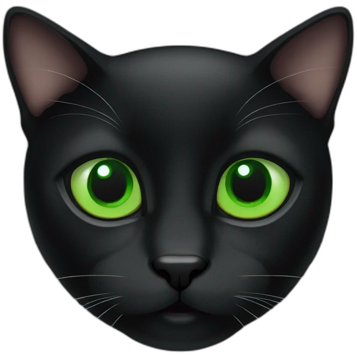 black-cat-green-eyes emoji