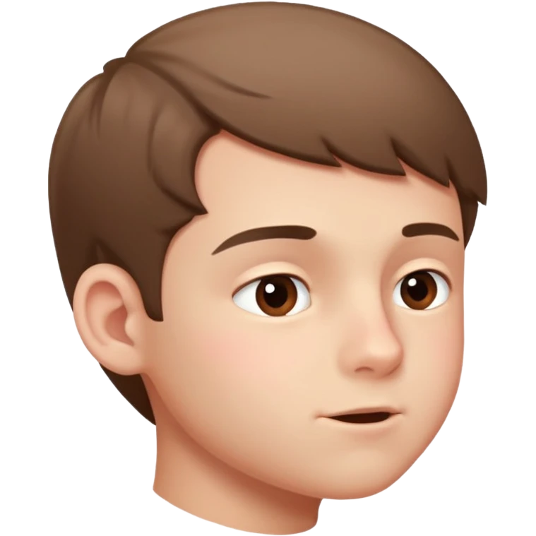 A boy showing right cheek to her mother asking for a gentle playful slap only boy no picture of mother included in emoji
Give side view of right cheek emoji