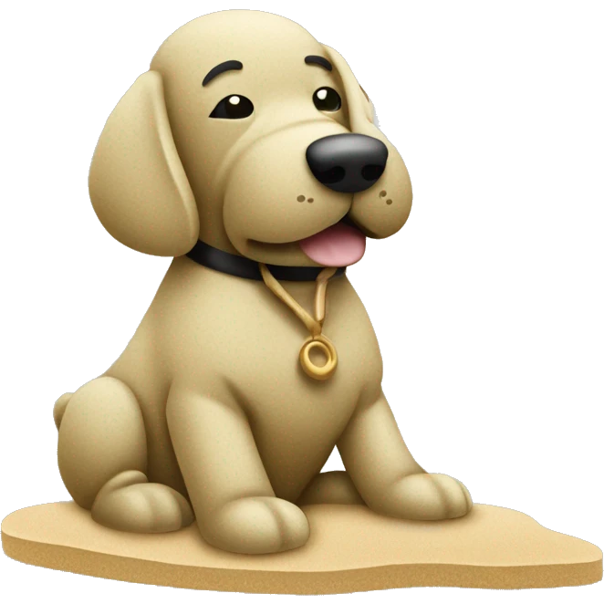 angr sand mosaic dog happy clud    happy moai   cloud emoji