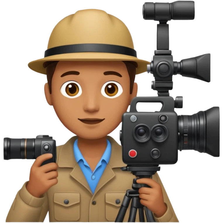 filming camera man  emoji