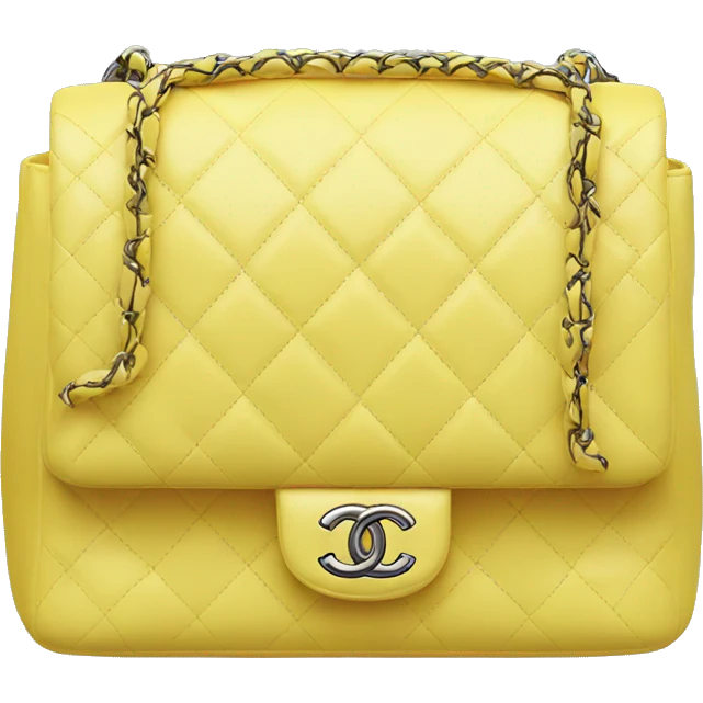 Chanel bag yellow emoji