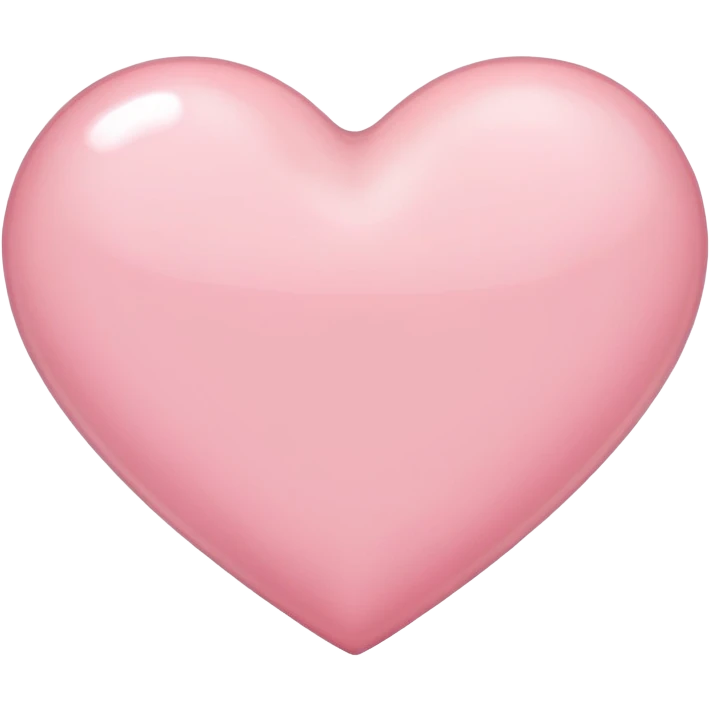 Light pink heart emoji