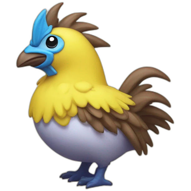 Kawaii chocobo emoji