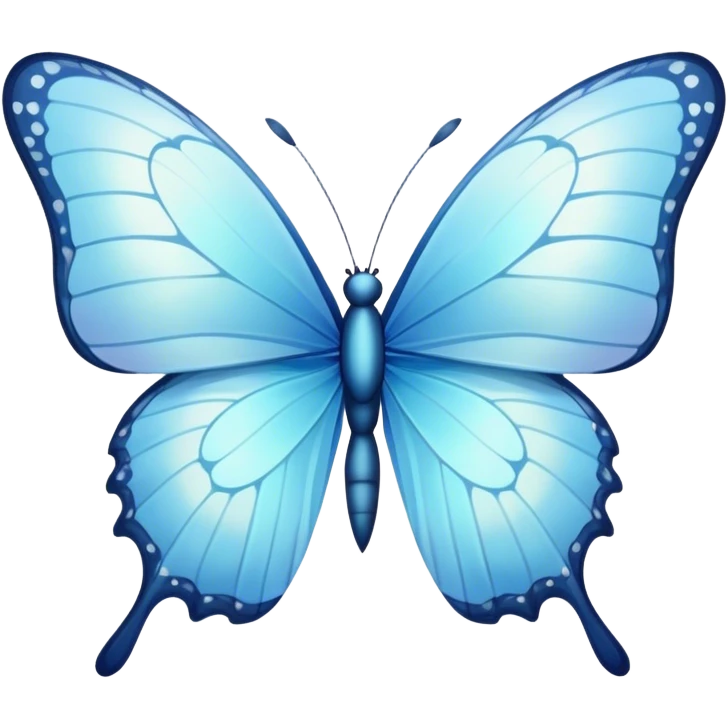 Light blue butterfly emoji