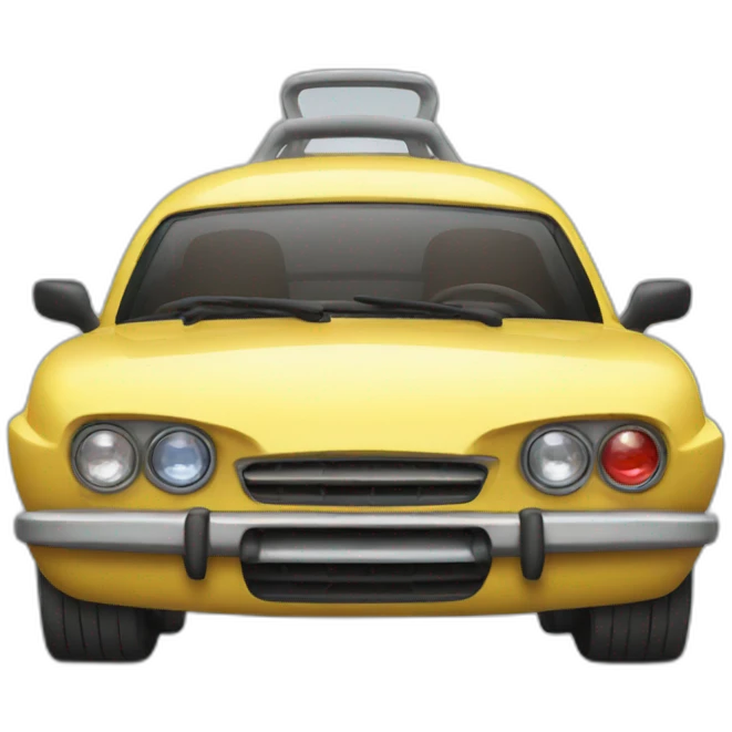 Crazy car emoji