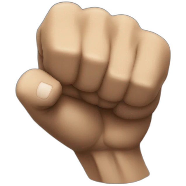 Fist smash emoji