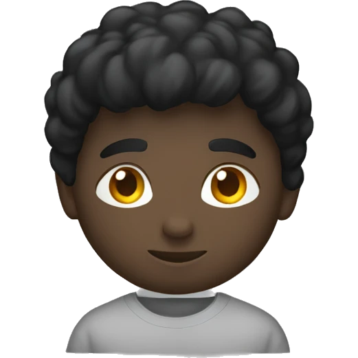 Garçon noir avec un t-shirt nike emoji
