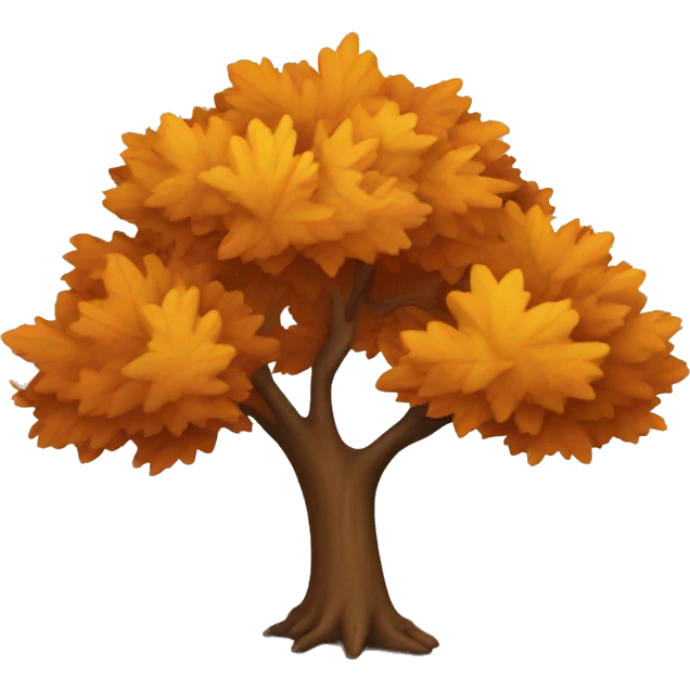 Autumn tree emoji