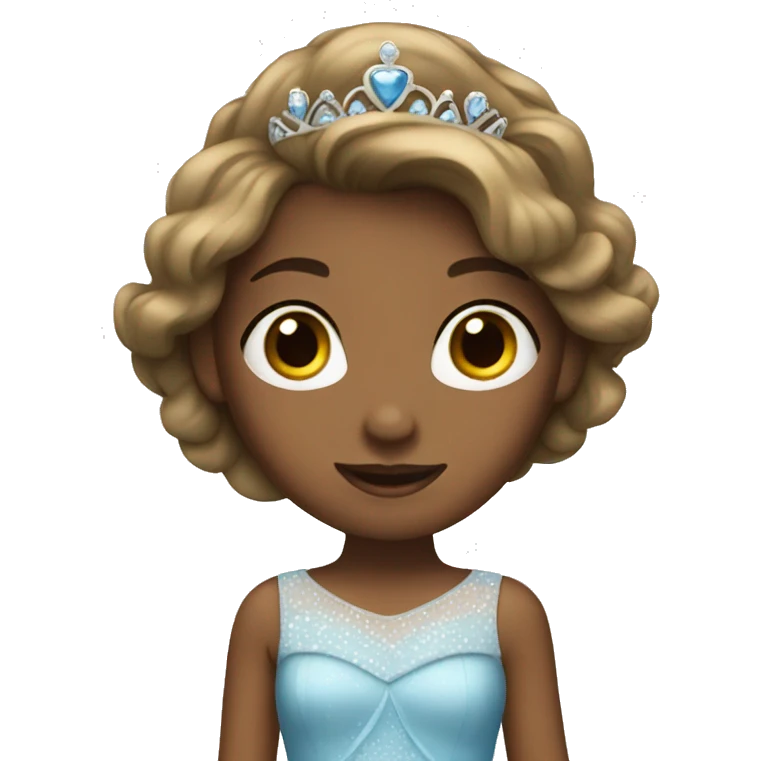 Girl wearing a princess dress emoji