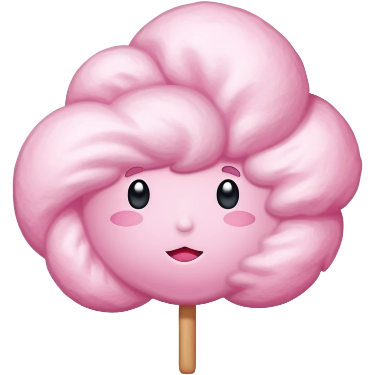 Giant cotton candy bigger than a person's head emoji