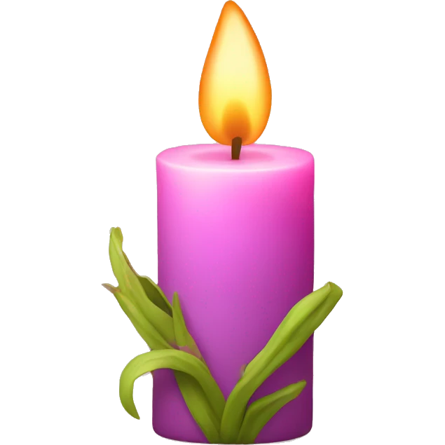 Spring candle emoji