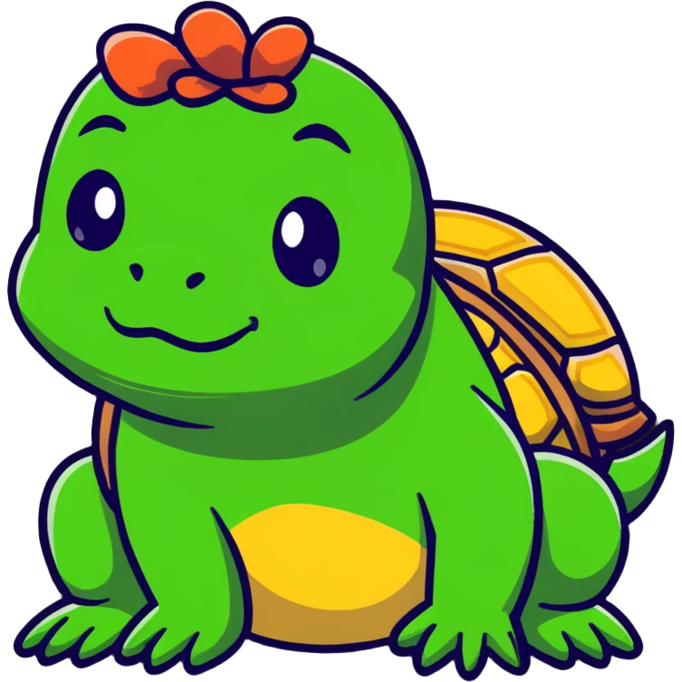 hybrid animal combining features of a frog, tortoise, and dog emoji