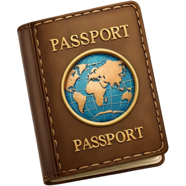 Travelling passport emoji