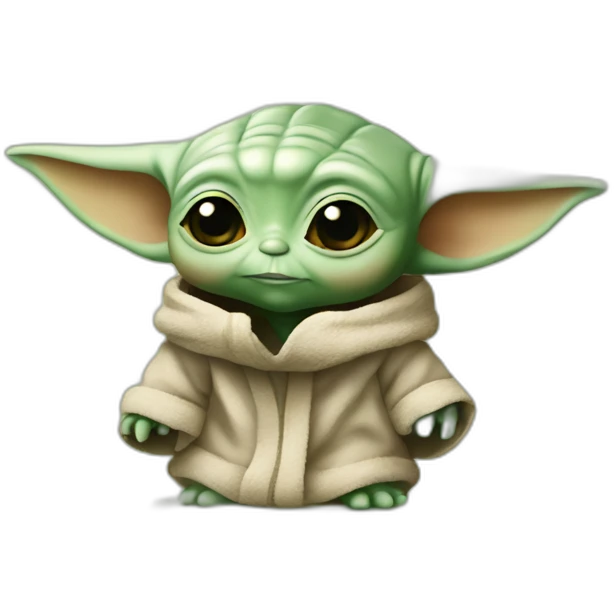 Baby yoda mignon emoji