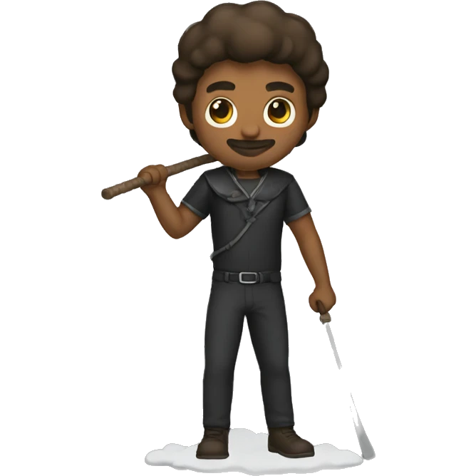 Man with whip emoji