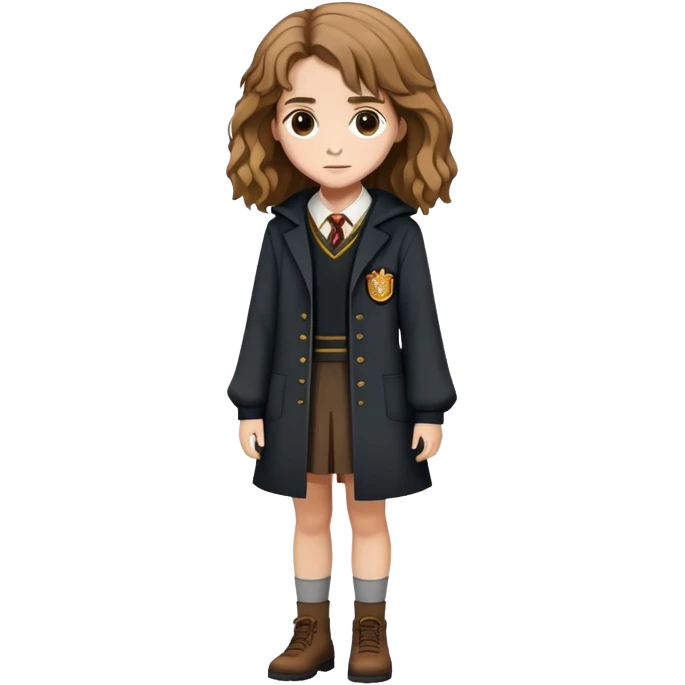 Hermione Granger full-body, cute stye emoji