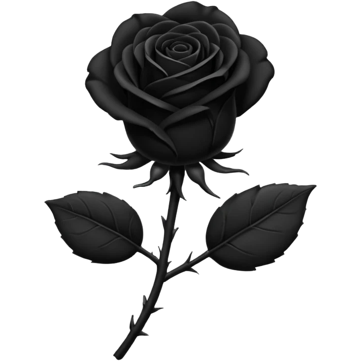 Black rose emoji