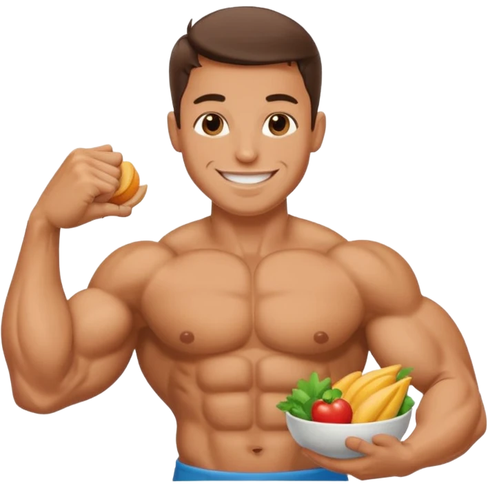 food flexing biceps emoji