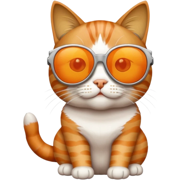 Cat wearing sunglasses emoji