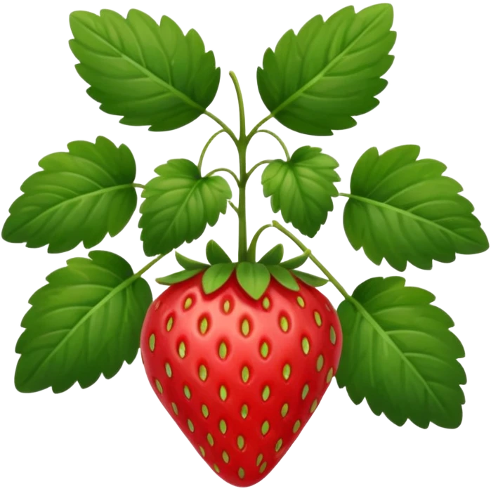 strawberry plant emoji