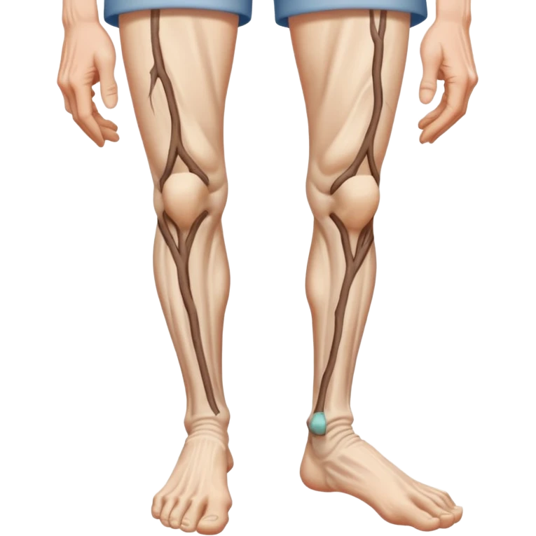old peoples legs with veins showing emoji