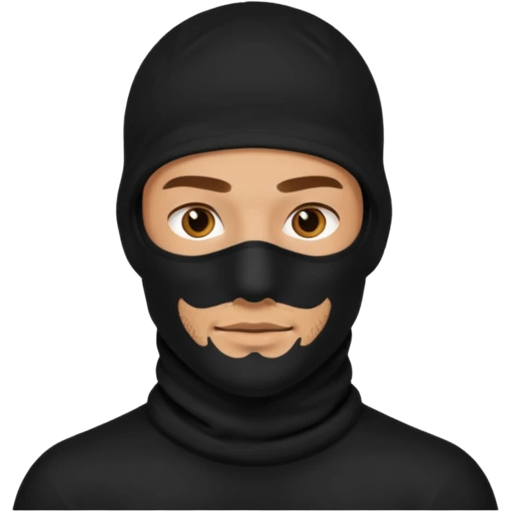 Man in black balaclava emoji
