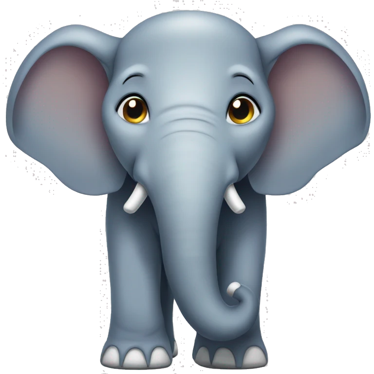 elephant winking emoji