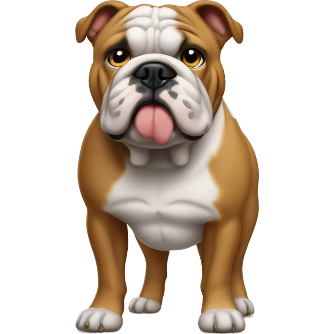 New englisch Bulldog gazing at viewer emoji