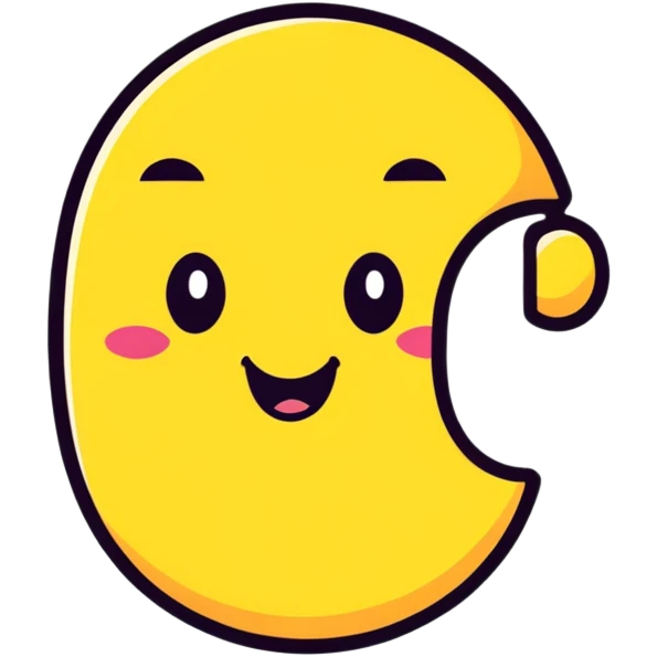 cute number 4 character winking emoji