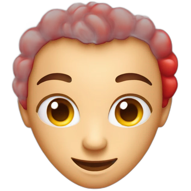 Red heart and shine  emoji