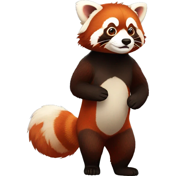 Full body red panda emoji