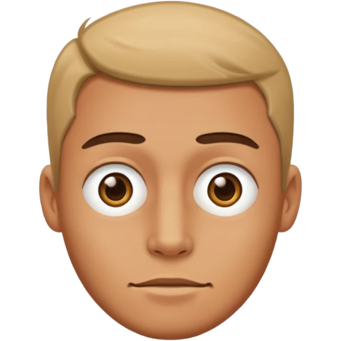 Male cross eyed  emoji