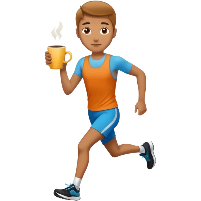 Morning Coffee Runner emoji