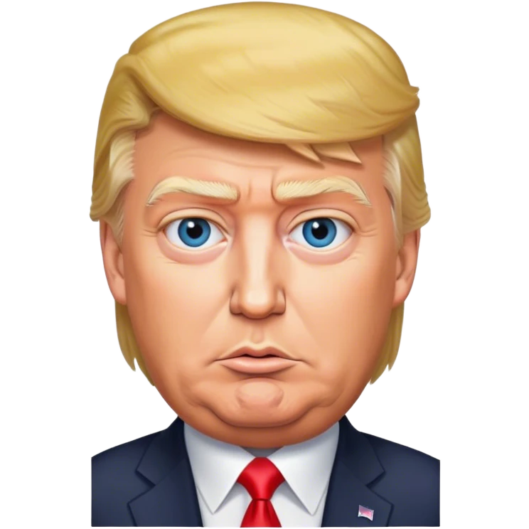photorealistic Donald Trump emoji