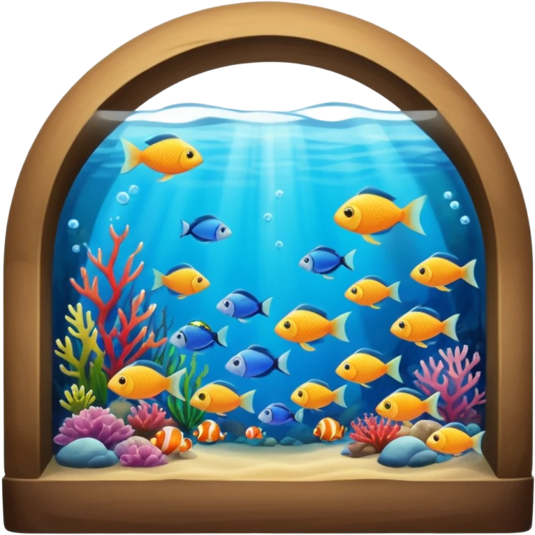 an aquarium tunnel emoji