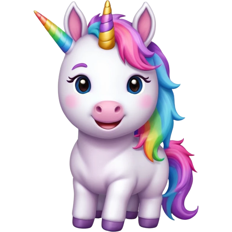 unicorn, cute, adorable emoji