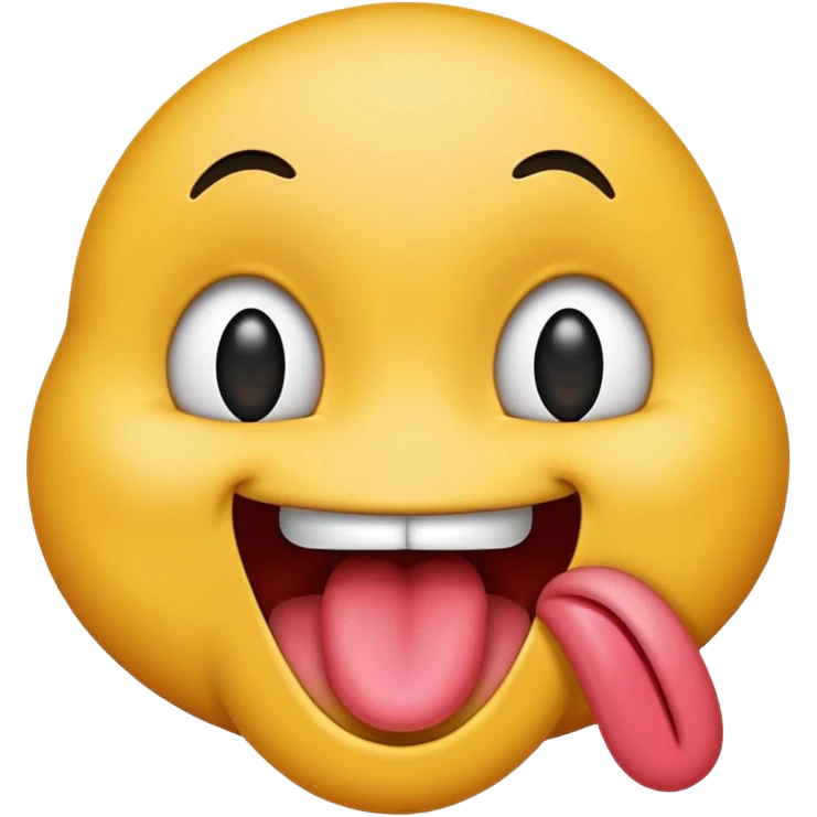 make an emoji sticking its tounge out kinda like 😝 but funnier emoji