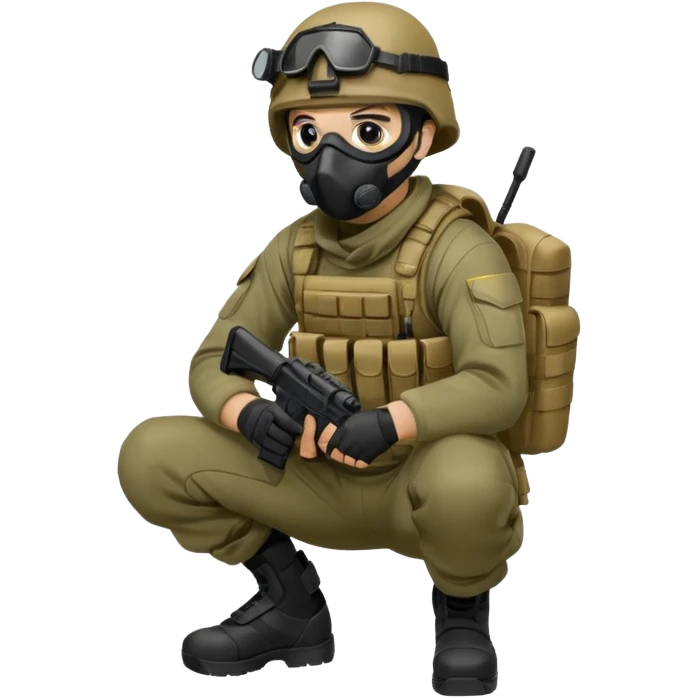 soldier-crouching-with-tactical-mask emoji