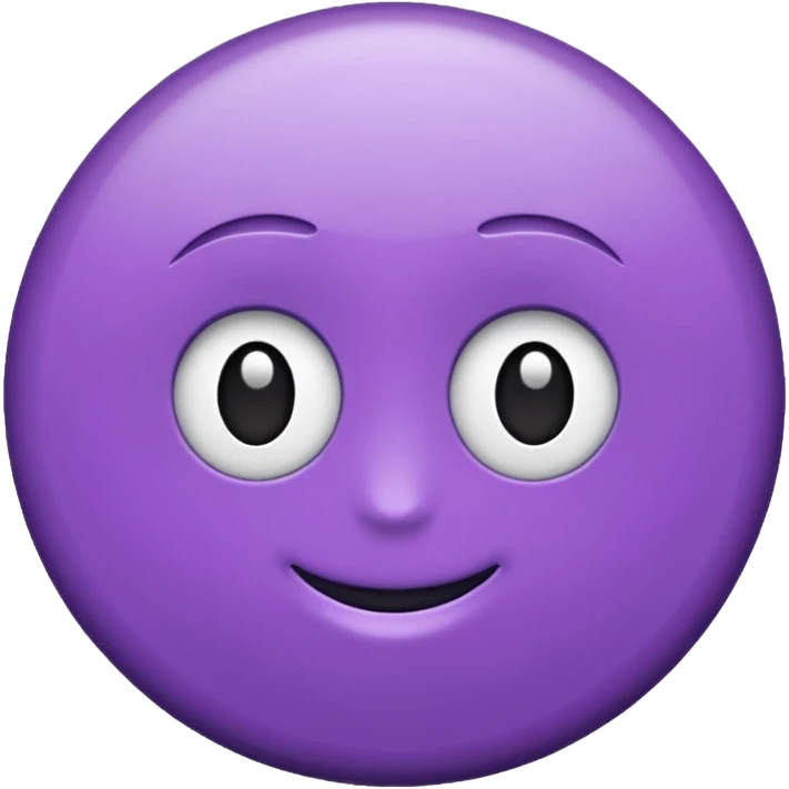 Rond violet normal emoji