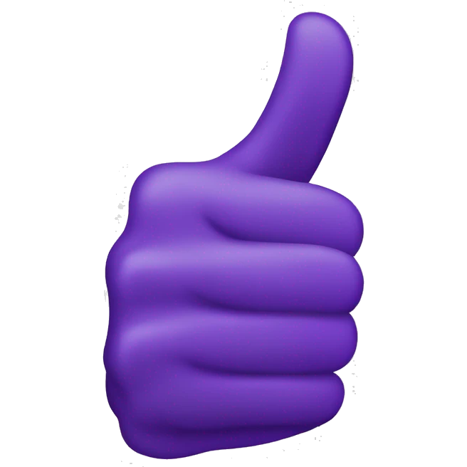 thumbs up with purple lseeve emoji