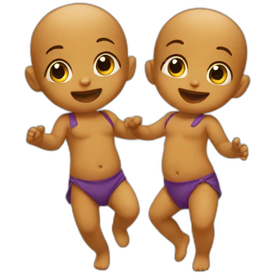 two dancing babies emoji