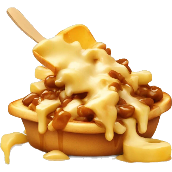 Poutine qui mange une poutine  emoji