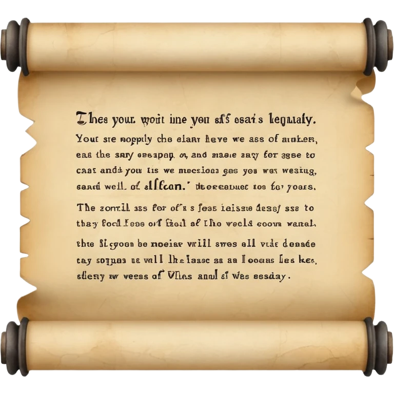 Scroll with quote
 emoji