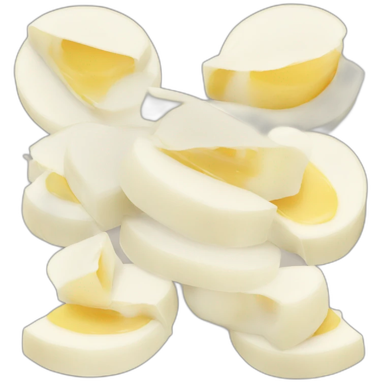 slice of mozzarella medallions emoji