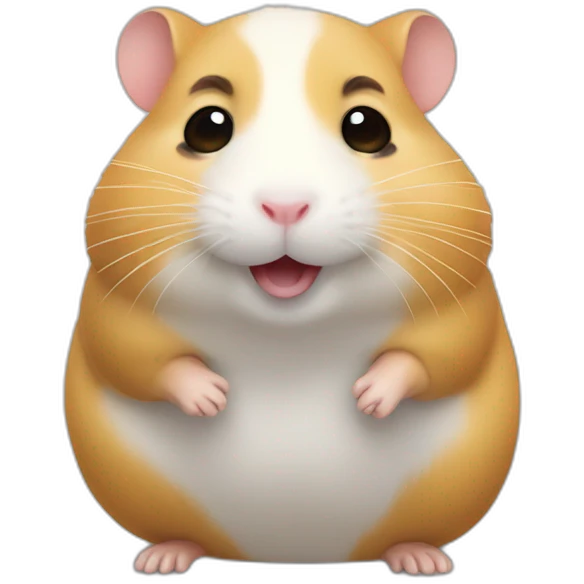 Hamster qui sourit emoji