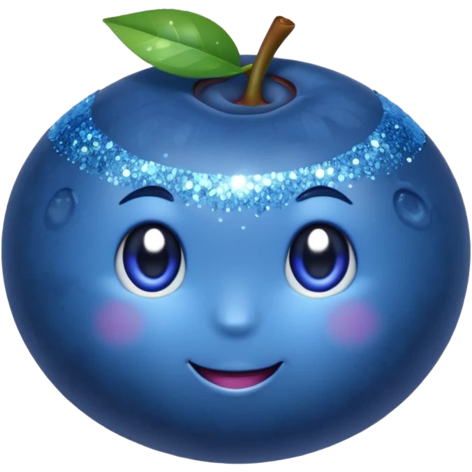 blueberries with glitter emoji