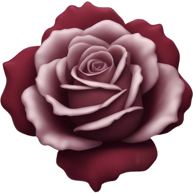 Dark red rose emoji