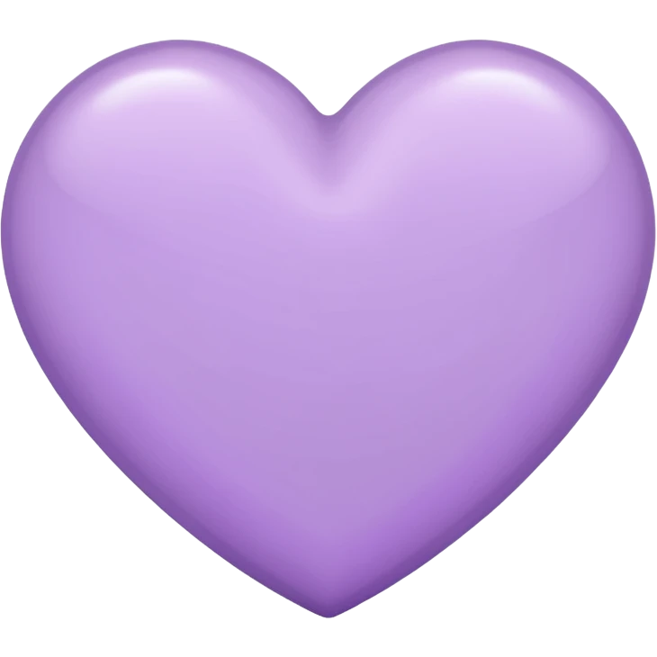 Light purple heart emoji