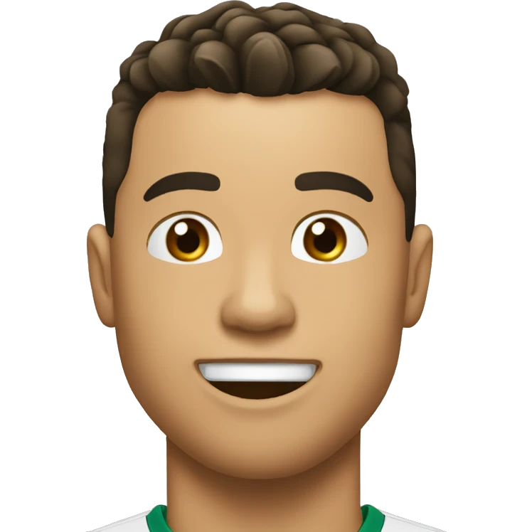 Ronaldo mewing emoji